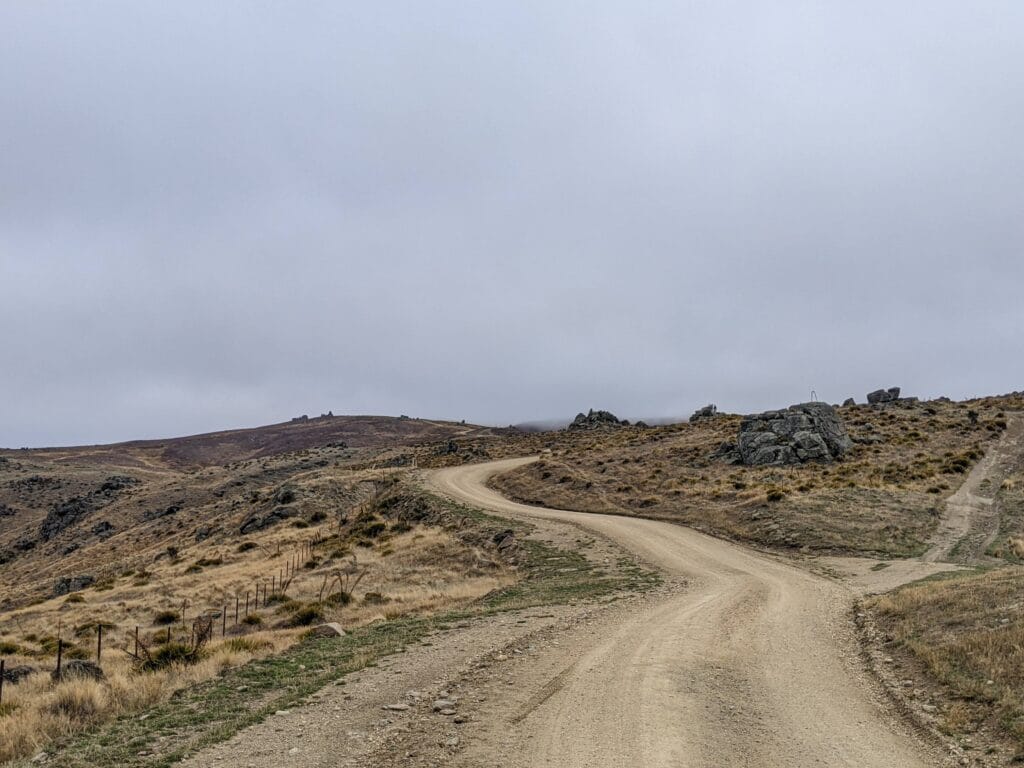 adventurefuel nevis trip winding gravel road 