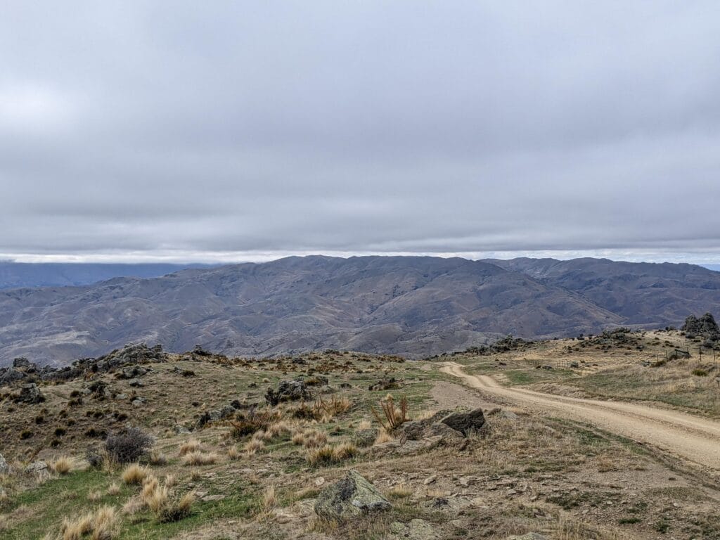 the nevis road from above
