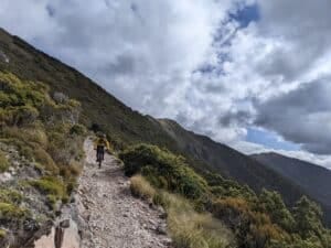 male rider loving a Mountain Bike Tours in New Zealand.