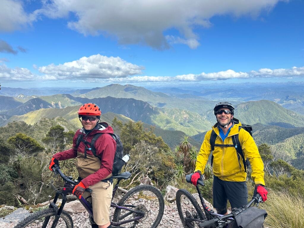 two mtb riders on old ghost road