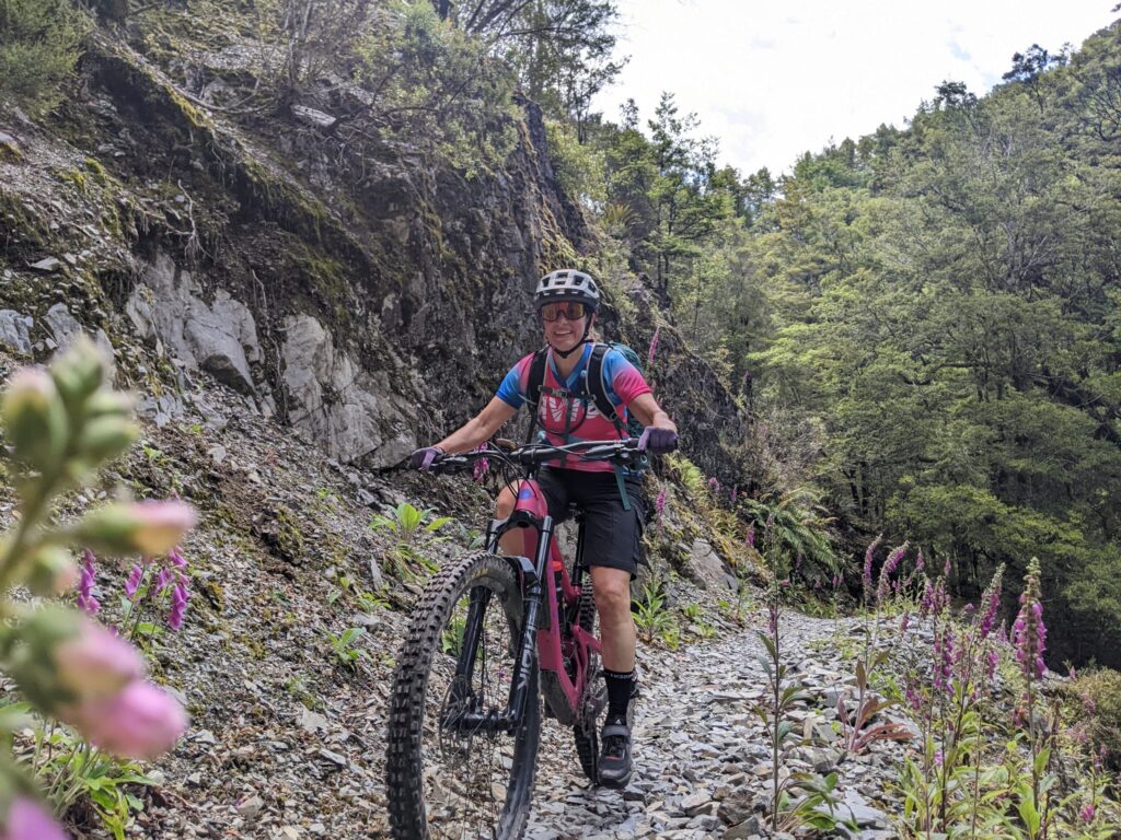 MTB rider on old ghost road