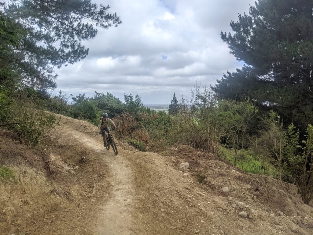 female rider on MTB tour in Mt Hutt