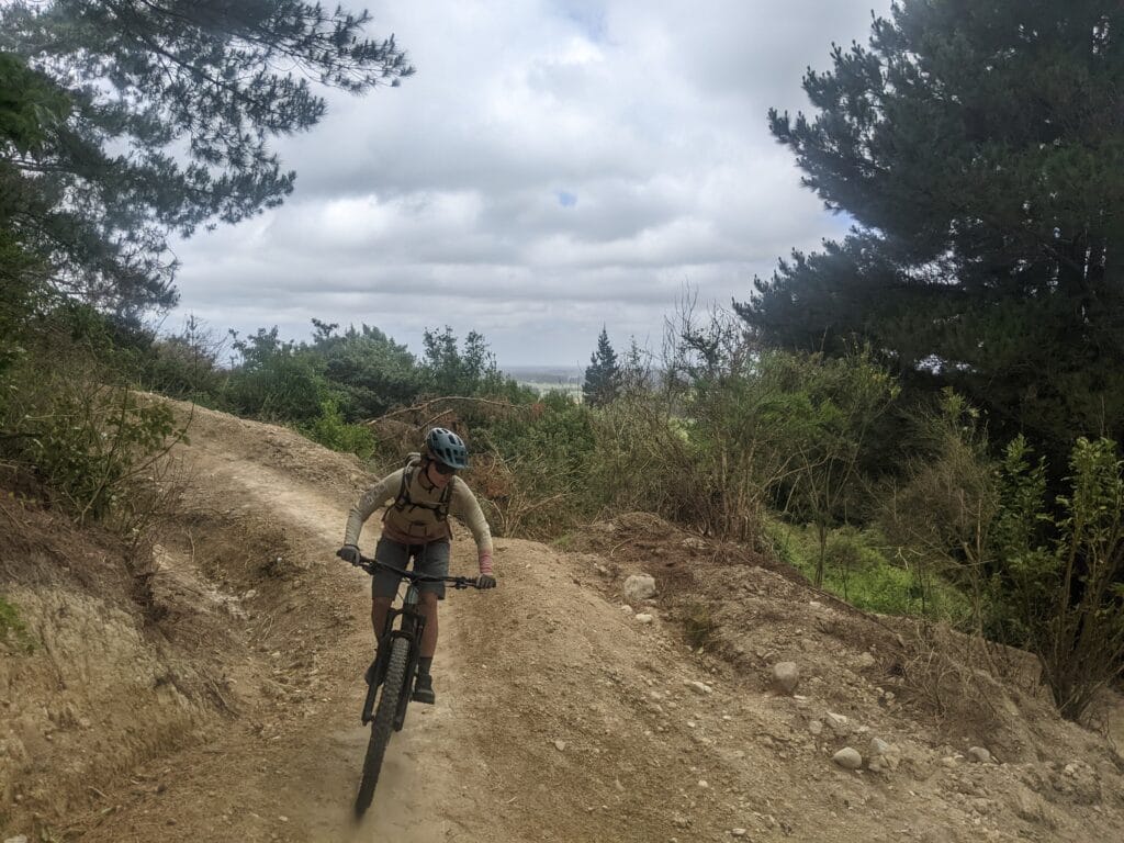 mountain bike rider in Mt Hutt